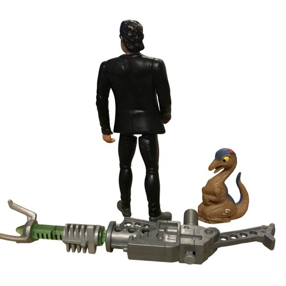 Jurassic Park 1994 Series 2 Ian Malcolm Figure W/ Gallimimus Hatchling & Gun Acc - Picture 4 of 11
